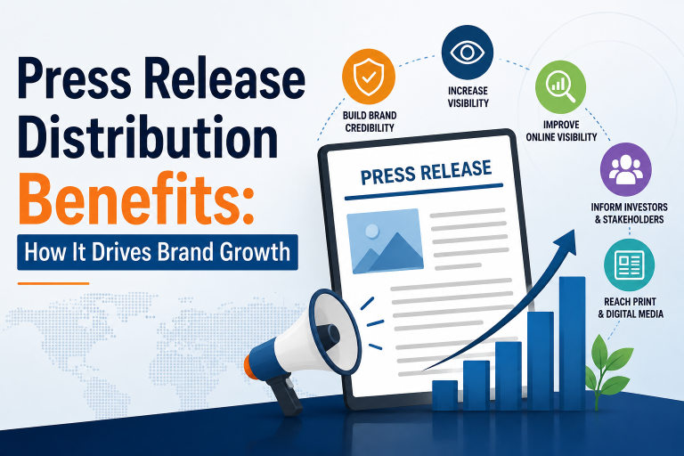 Press release distribution benefits for brands.