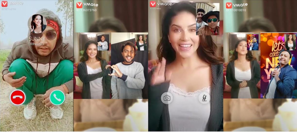 VMateâ€™s New Year Campaign with Sunny Leone Reaches to Over 2 million Users